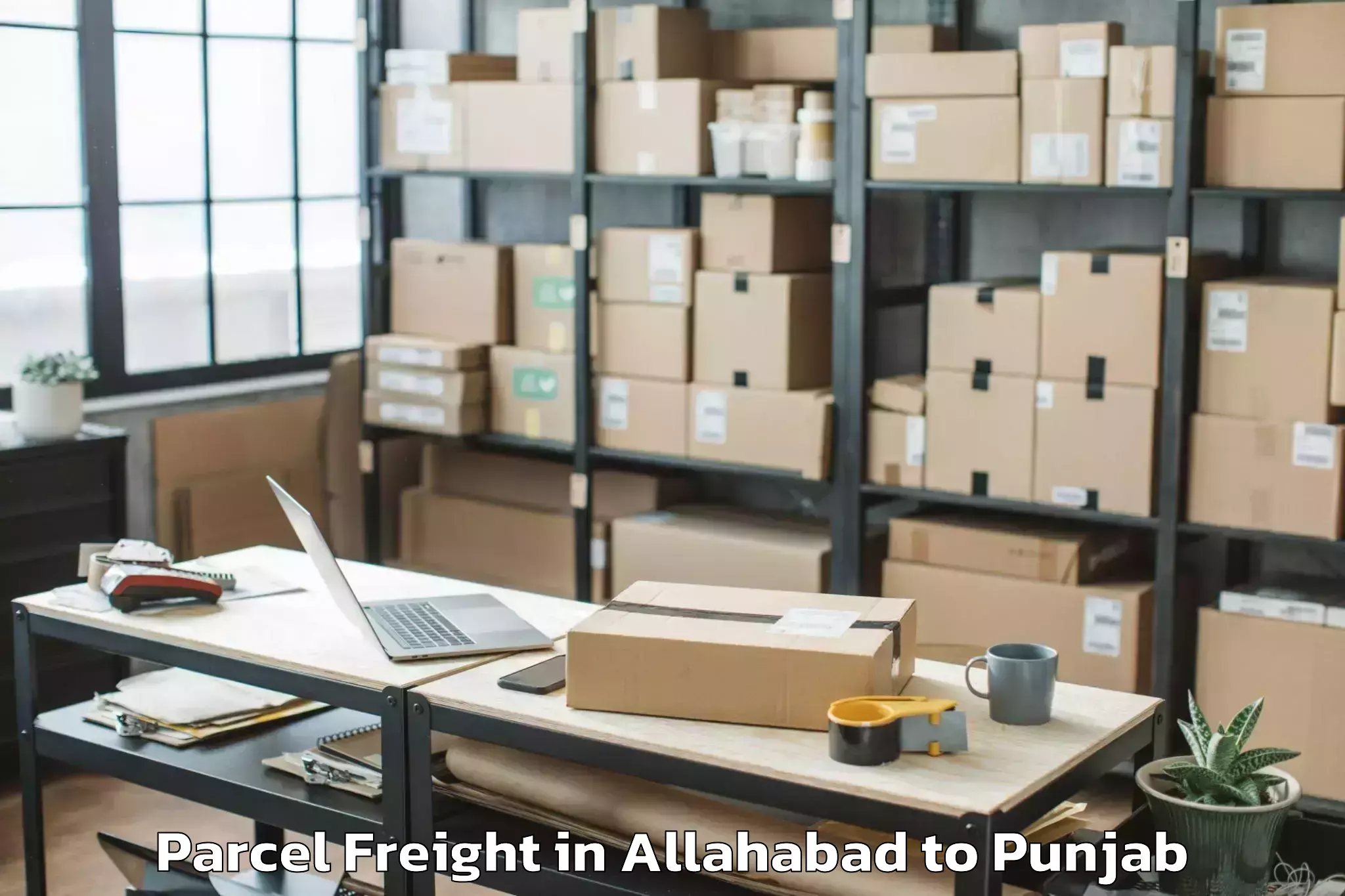 Quality Allahabad to Dasuya Parcel Freight